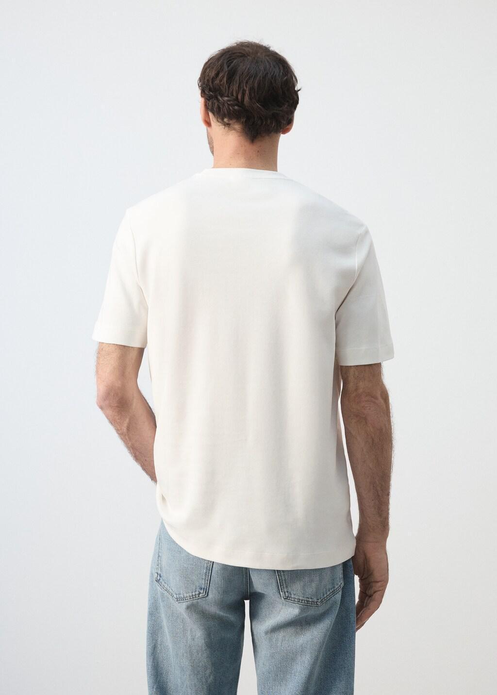 NATURAL WHITE Regular fit T-shirt 200gsm, Natural White, large image number 4
