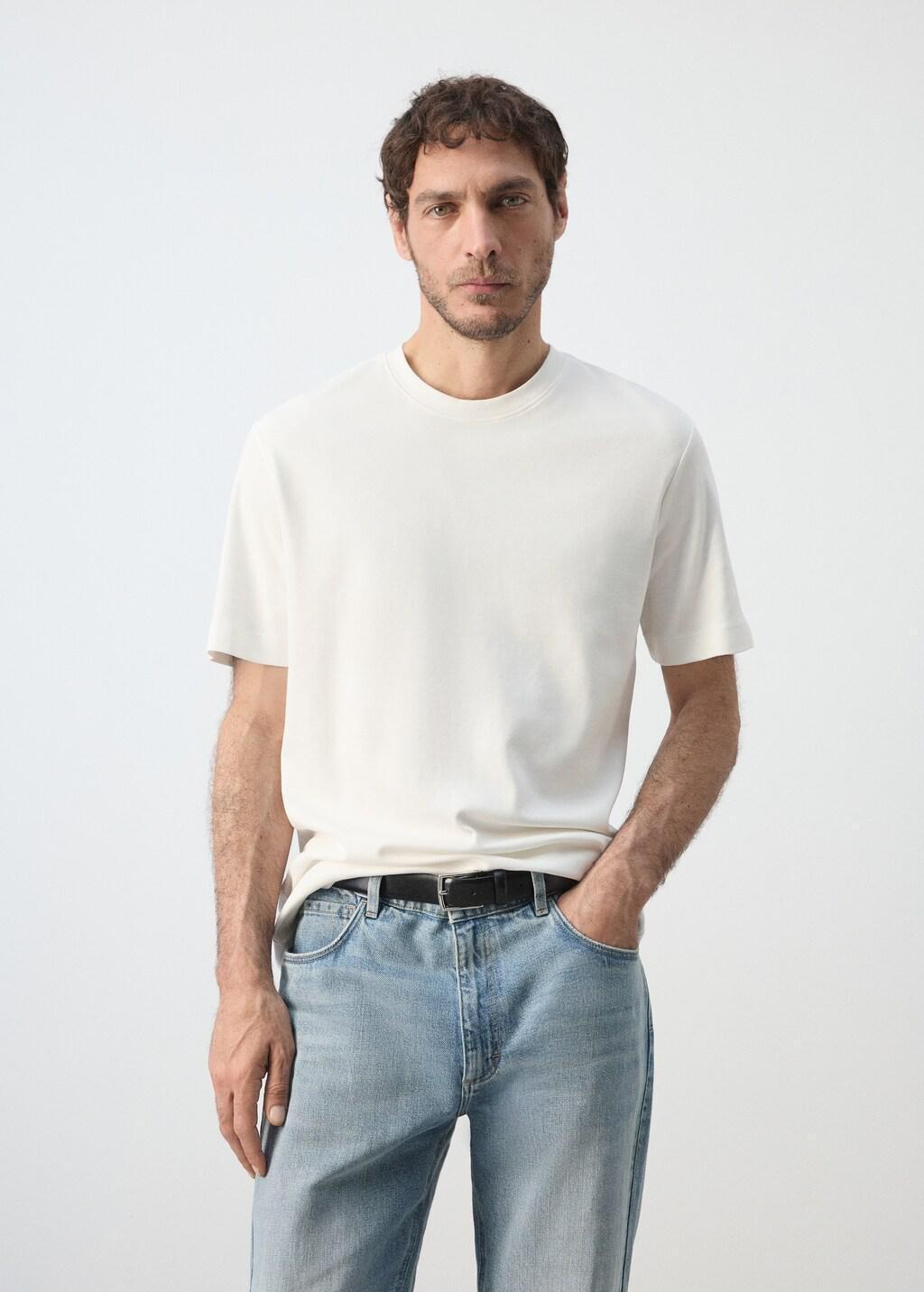NATURAL WHITE Regular fit T-shirt 200gsm, Natural White, large image number 6