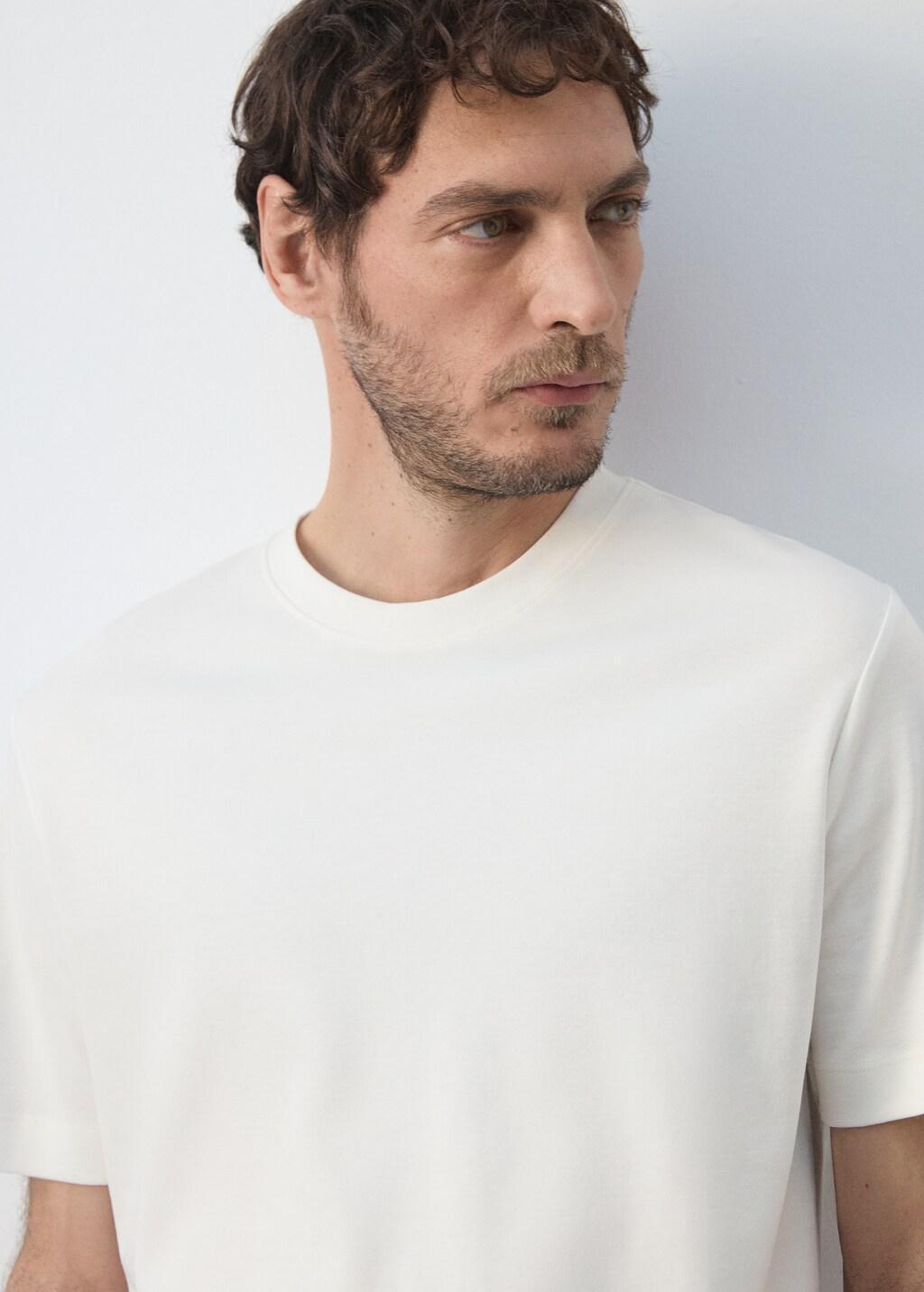 NATURAL WHITE Regular fit T-shirt 200gsm, Natural White, large image number 8