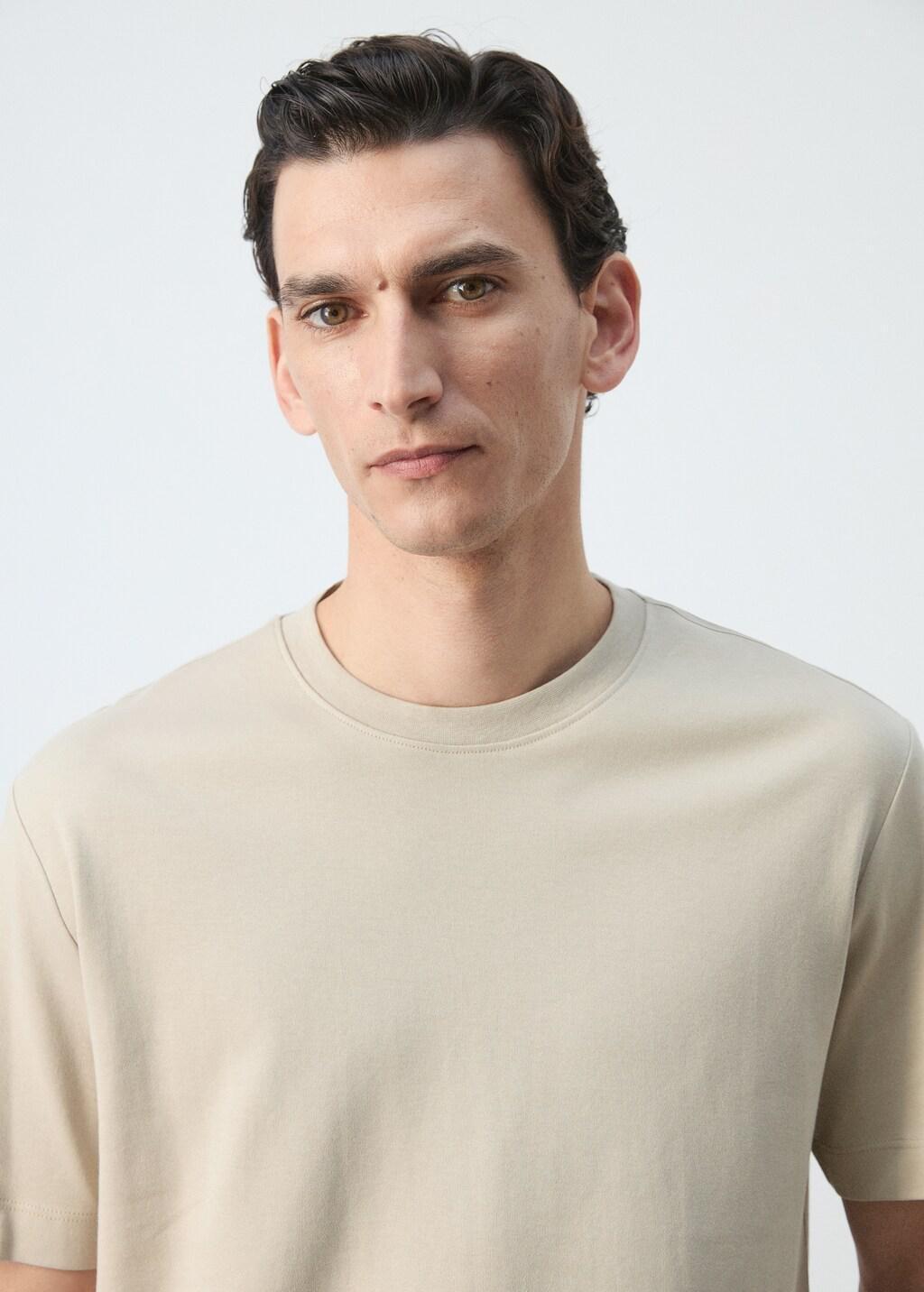 Beige Regular Fit T-Shirt, Light Beige, large image number 4