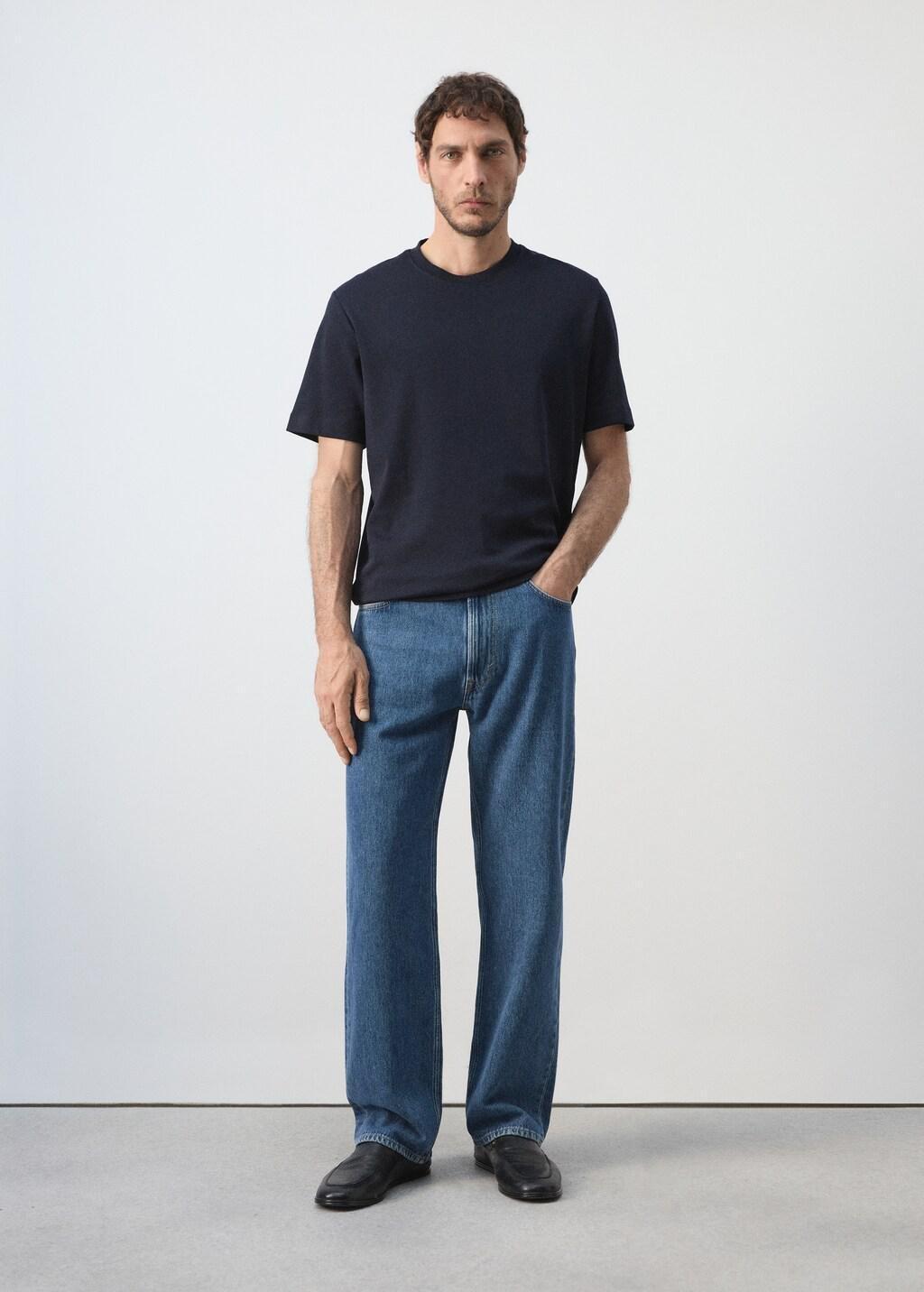 Navy Regular Fit T-Shirt 200Gsm, Navy, large image number 0