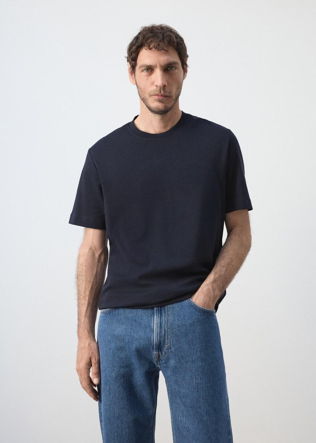 Navy Regular Fit T-Shirt 200Gsm, Navy, large image number 3
