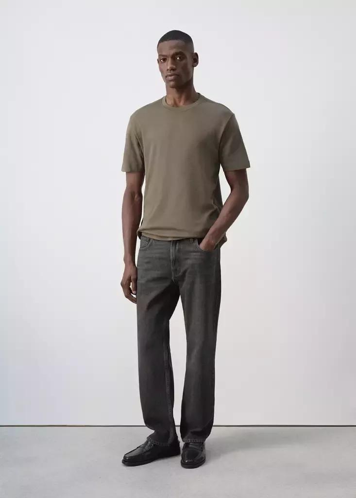 Grey Regular Fit T-Shirt 200Gsm, , medium
