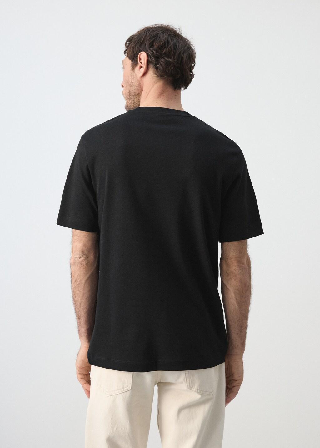 Black Regular Fit T-Shirt 200Gsm, Black, large image number 2