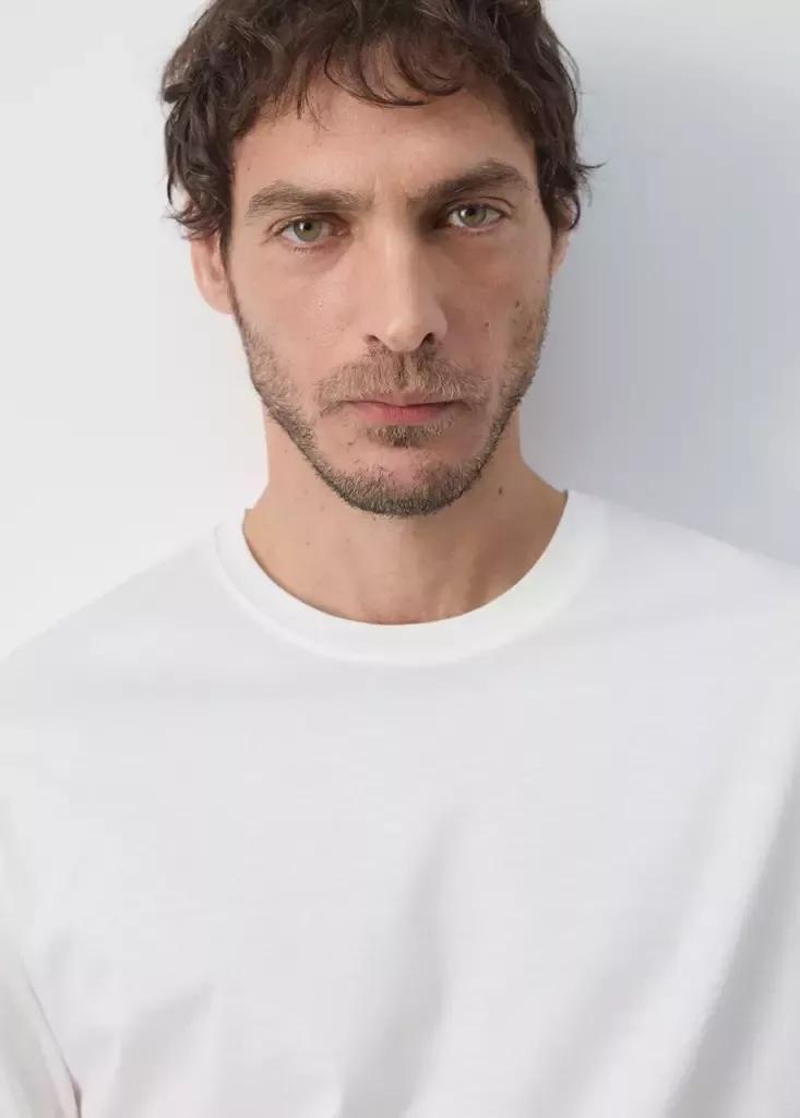 WHITE Regular fit T-shirt 190gsm, White, large image number 3