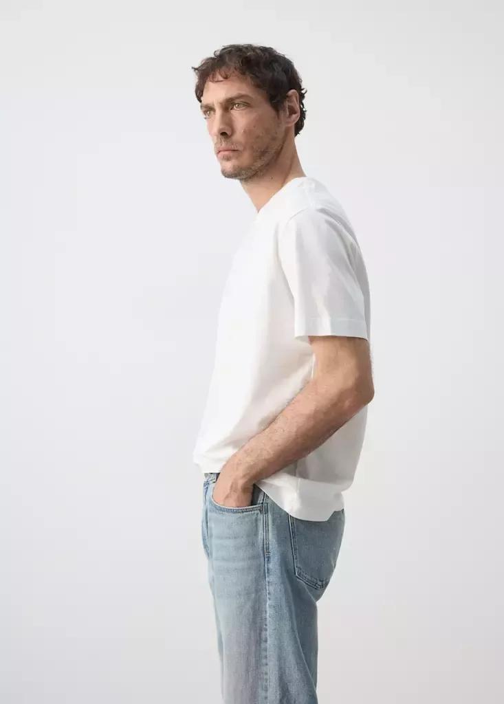 WHITE Regular fit T-shirt 190gsm, White, large image number 6
