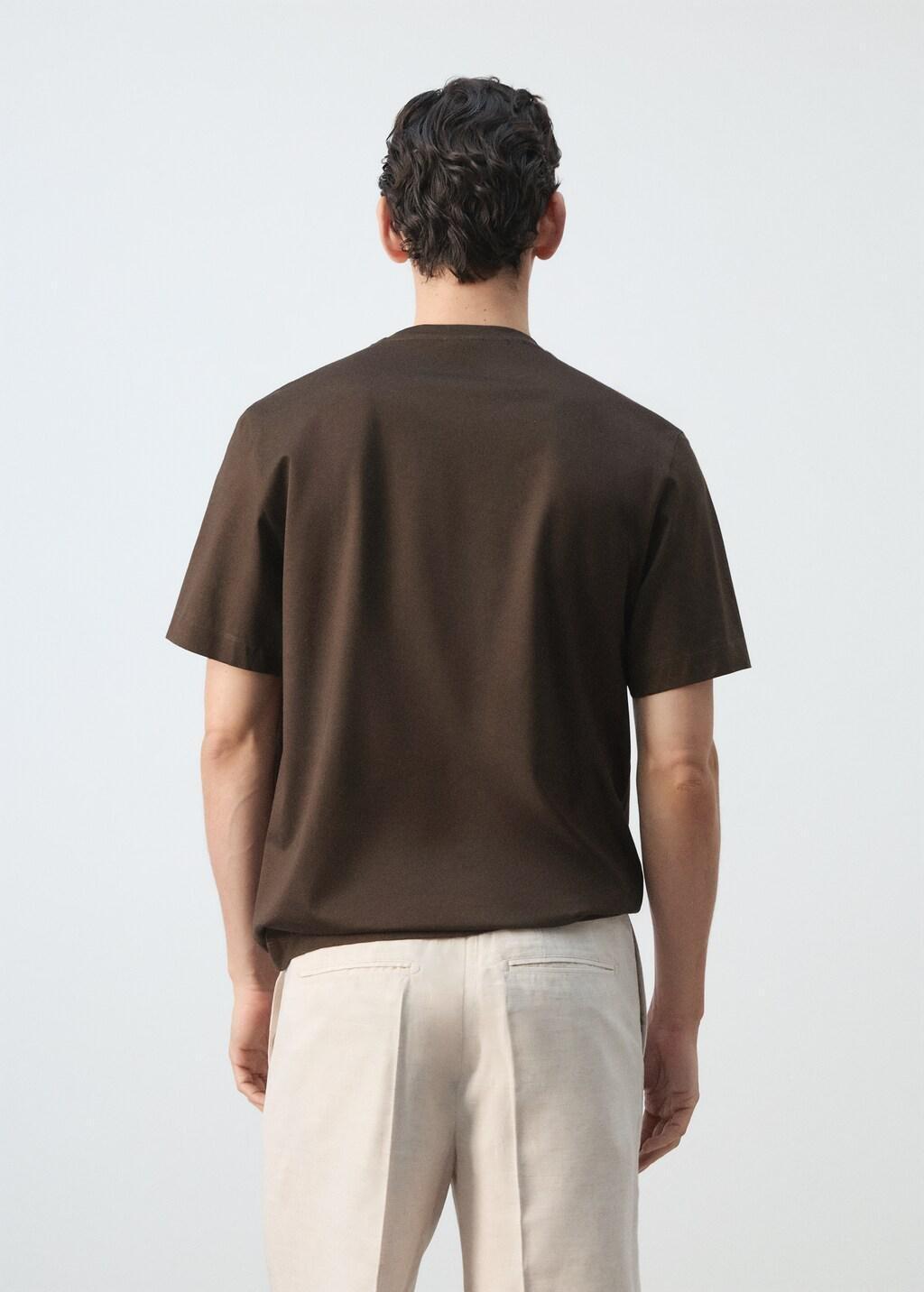 Brown Regular Fit T-Shirt 190Gsm, Brown, large image number 2