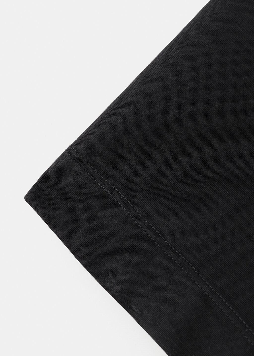 Black Regular Fit T-Shirt 190Gsm, Black, large image number 5