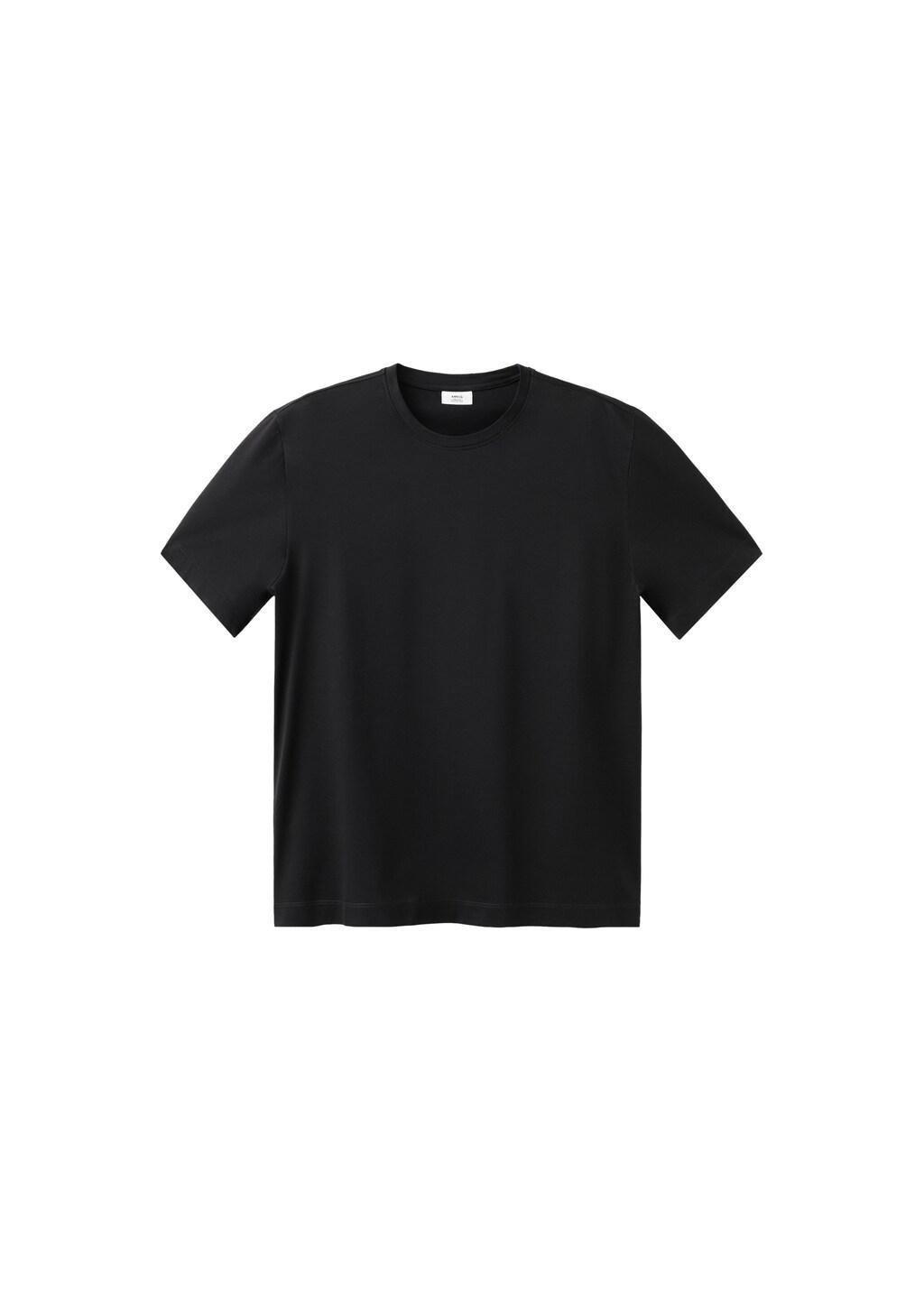 Black Regular Fit T-Shirt 190Gsm, Black, large image number 6