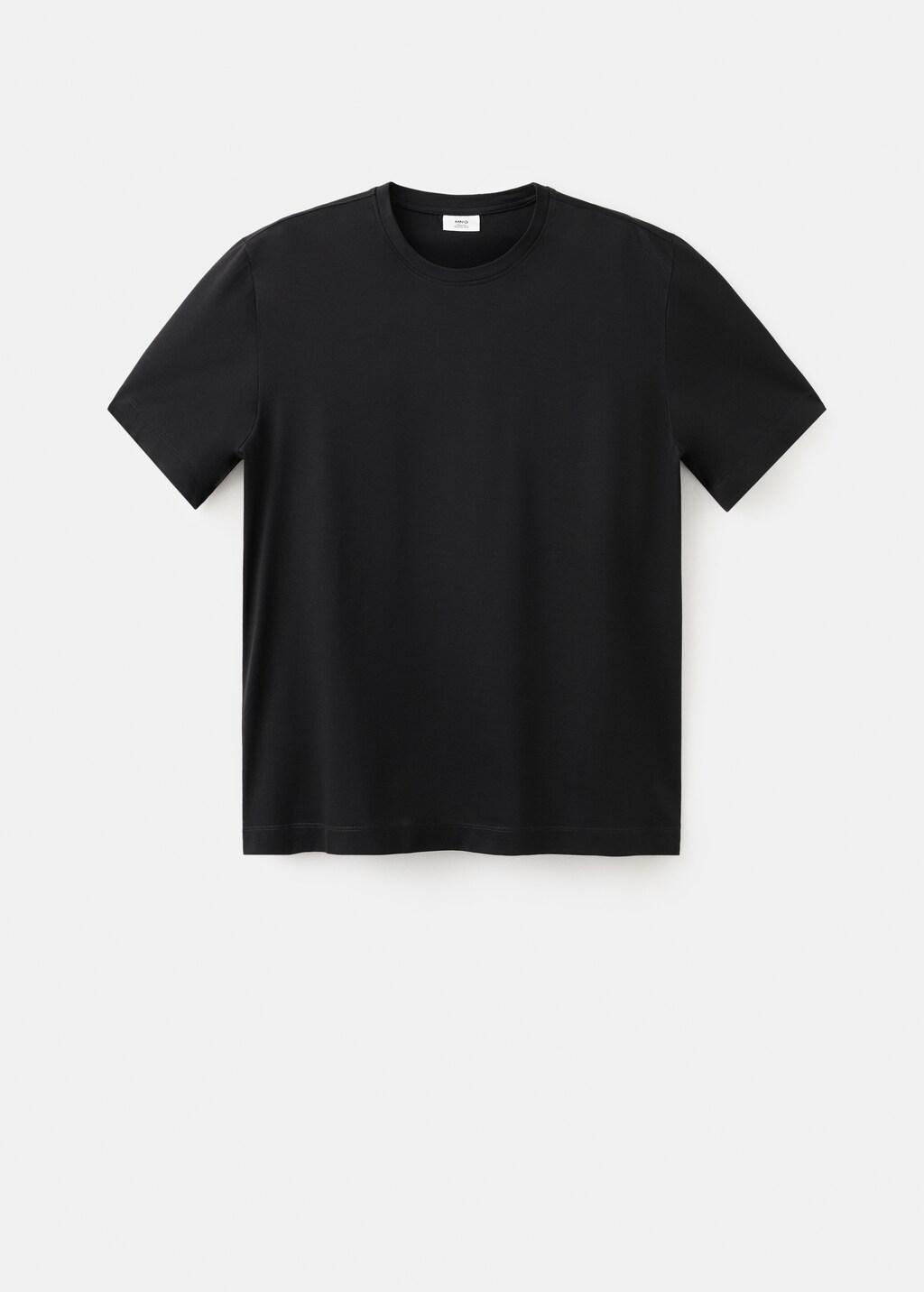 Black Regular Fit T-Shirt 190Gsm, Black, large image number 7