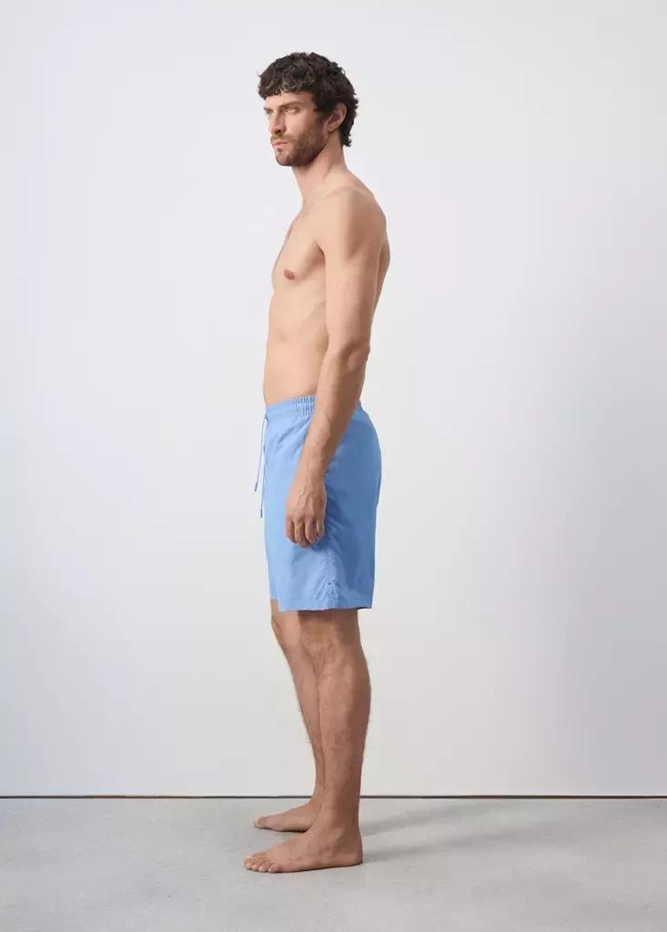 Blue Lt Pastel Basic Drawstring Swimsuit, Light-Pastel Blue, large image number 5