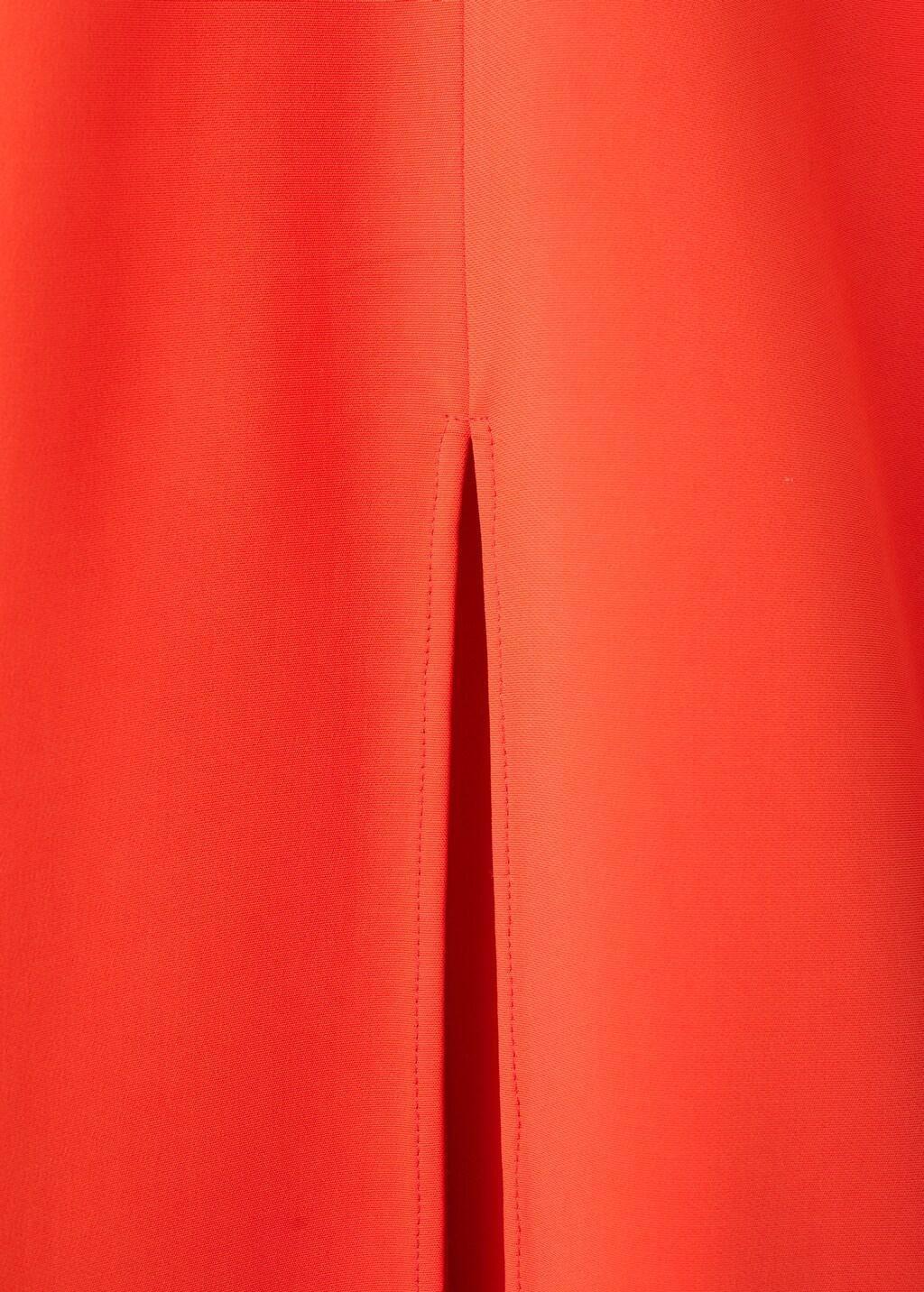 Red Long Halter Wrap Dress, Red, large image number 1