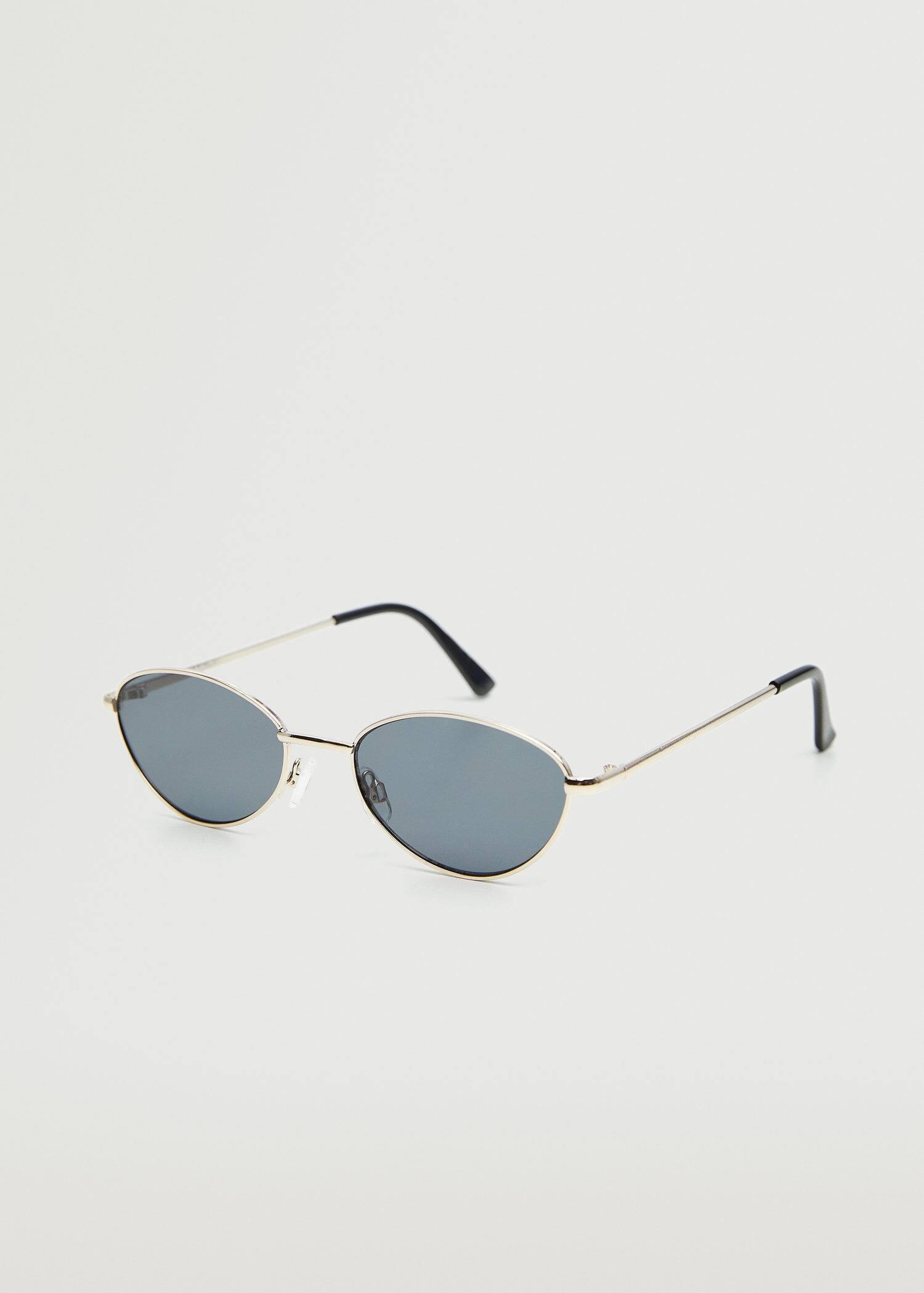 gold Metallic frame sunglasses, , large image number 1