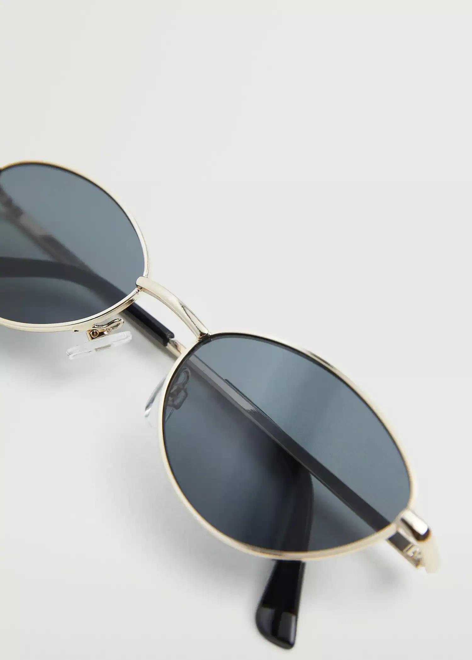 gold Metallic frame sunglasses, , large image number 2