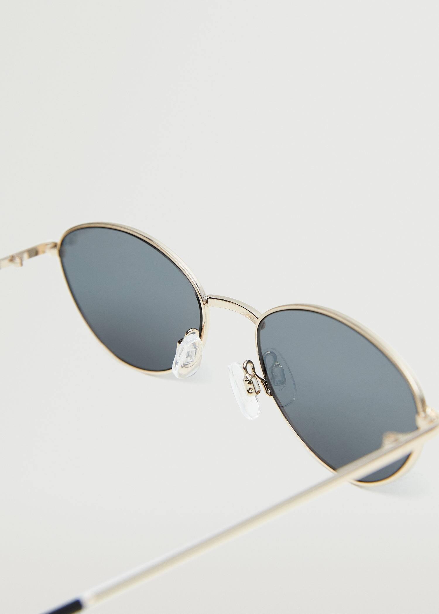 gold Metallic frame sunglasses, , large image number 3