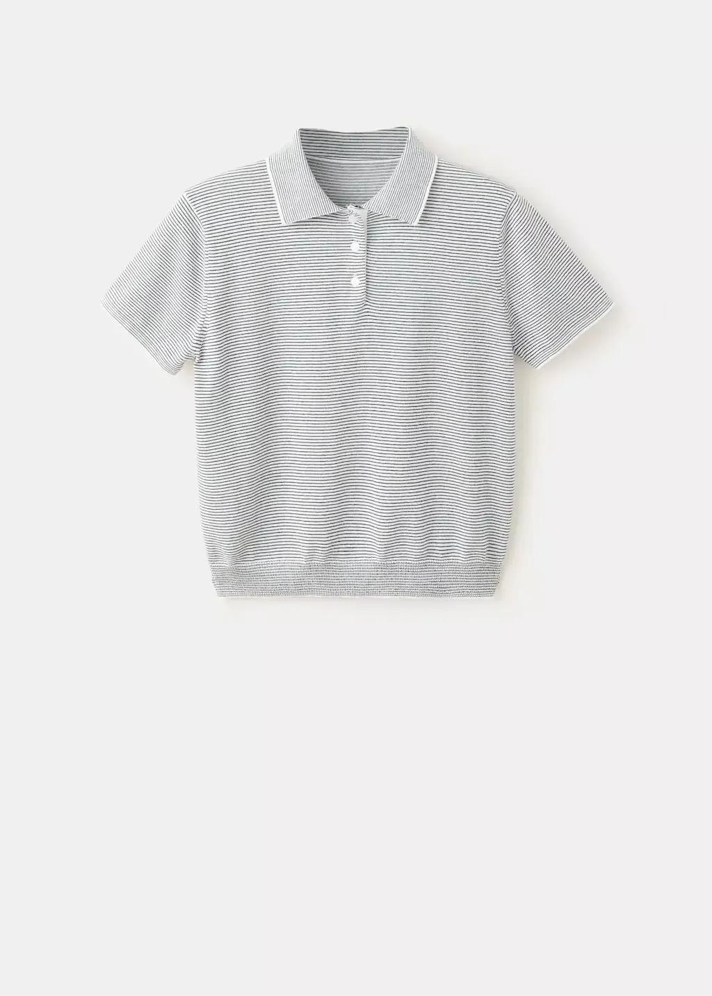 Blue Knitted Polo-Neck Sweater, Navy, large image number 5