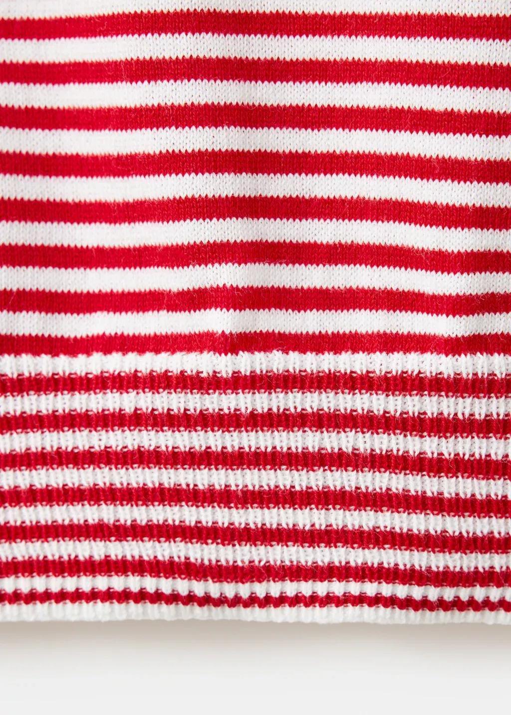 Red Knitted Polo-Neck Sweater, Red, large image number 3