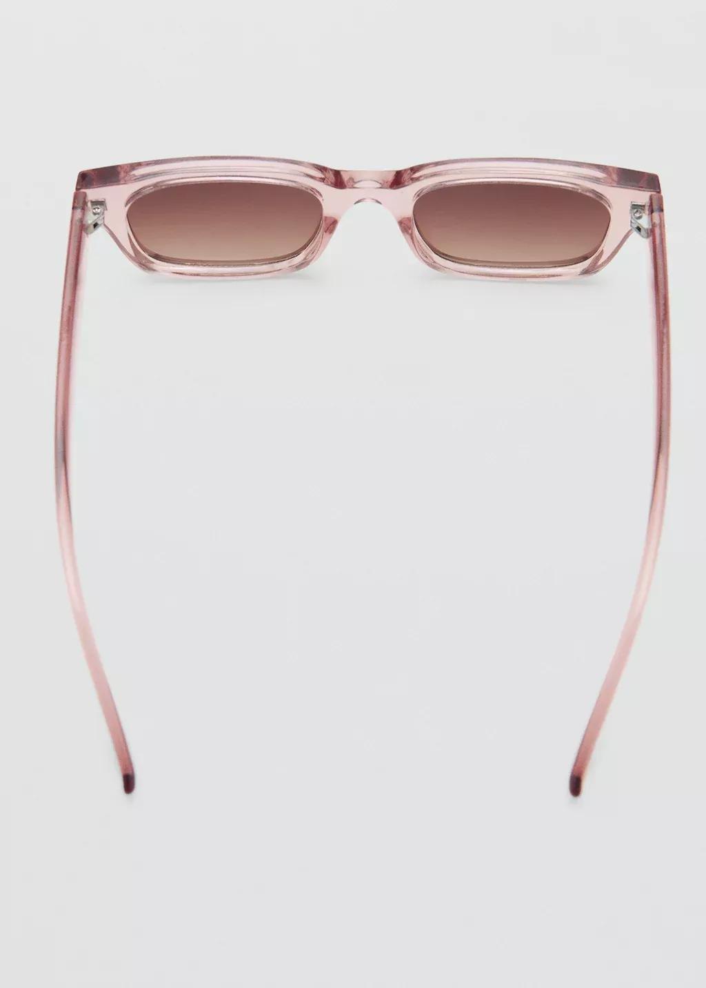 Pink Lt Pastel Rectangular Sunglasses, Light-Pastel Pink, large image number 1