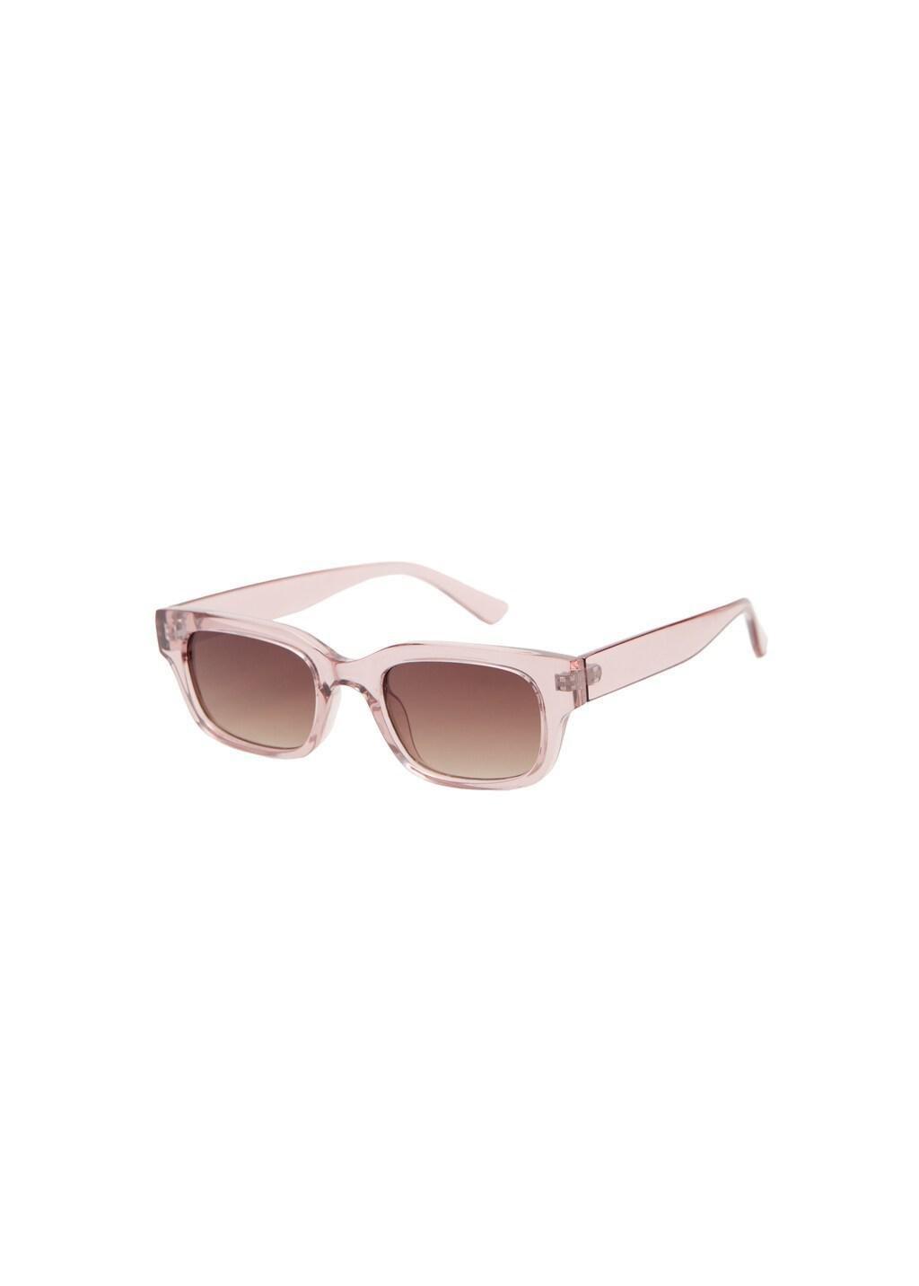 Pink Lt Pastel Rectangular Sunglasses, Light-Pastel Pink, large image number 2