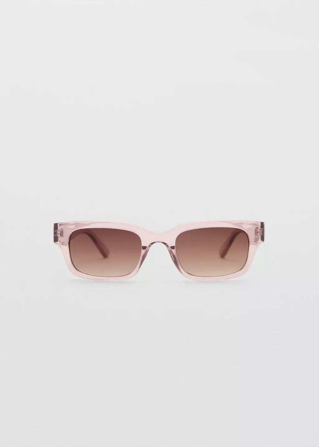 Pink Lt Pastel Rectangular Sunglasses, Light-Pastel Pink, large image number 3