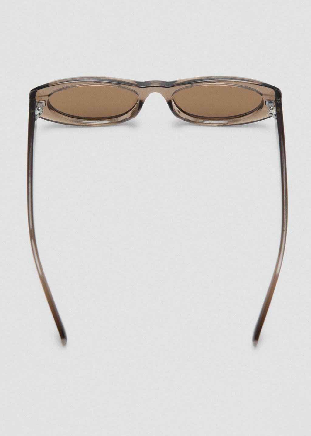 Grey Semi-Transparent Frame Sunglasses, Grey, large image number 1