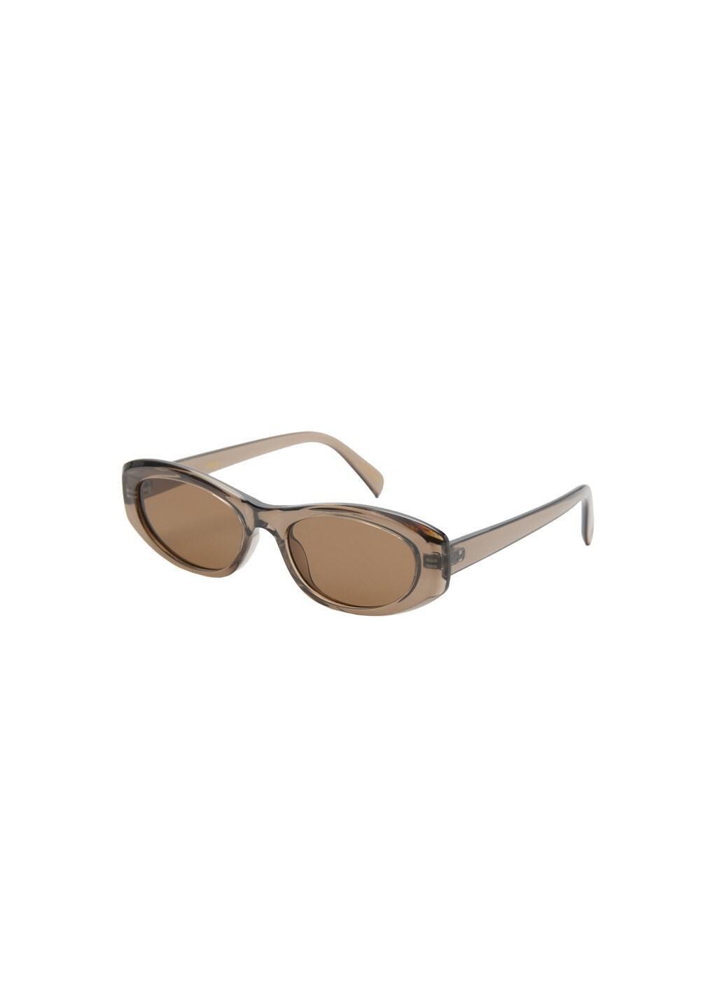 Grey Semi-Transparent Frame Sunglasses, Grey, large image number 2