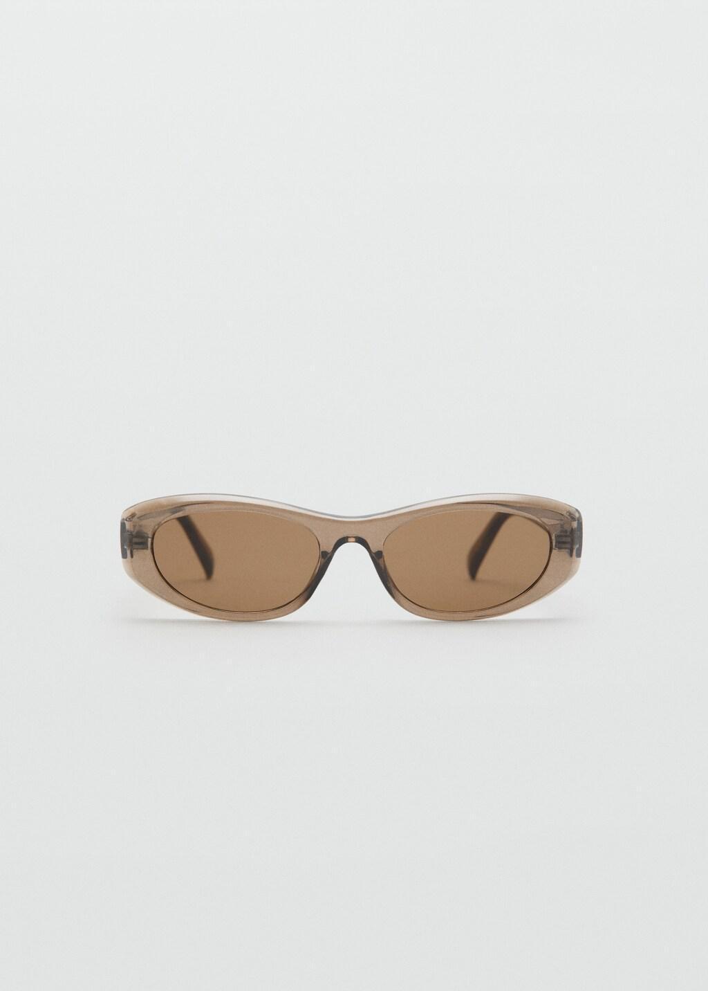 Grey Semi-Transparent Frame Sunglasses, Grey, large image number 3