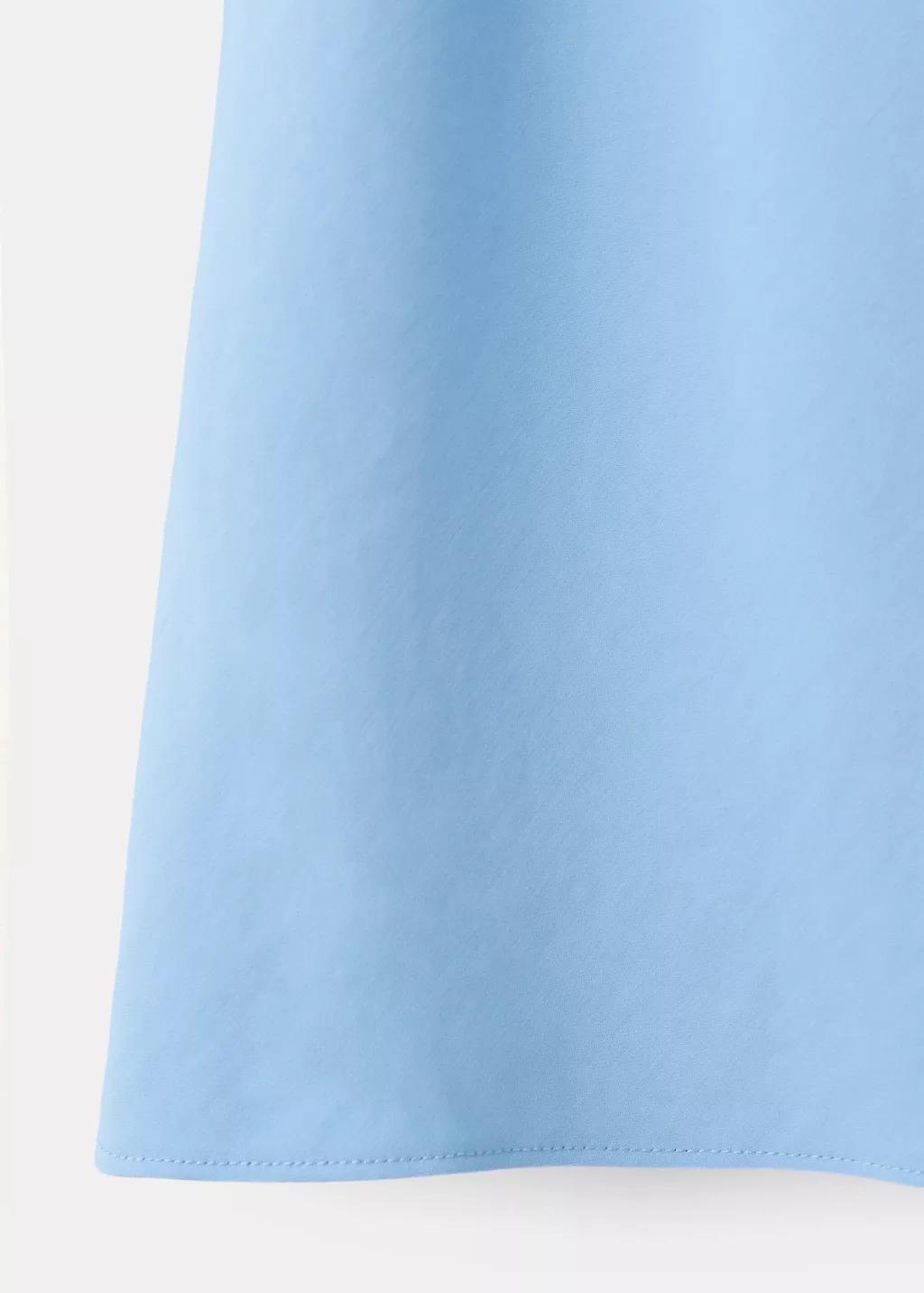 Blue Lt Pastel Draped Halter Top, Light-Pastel Blue, large image number 2