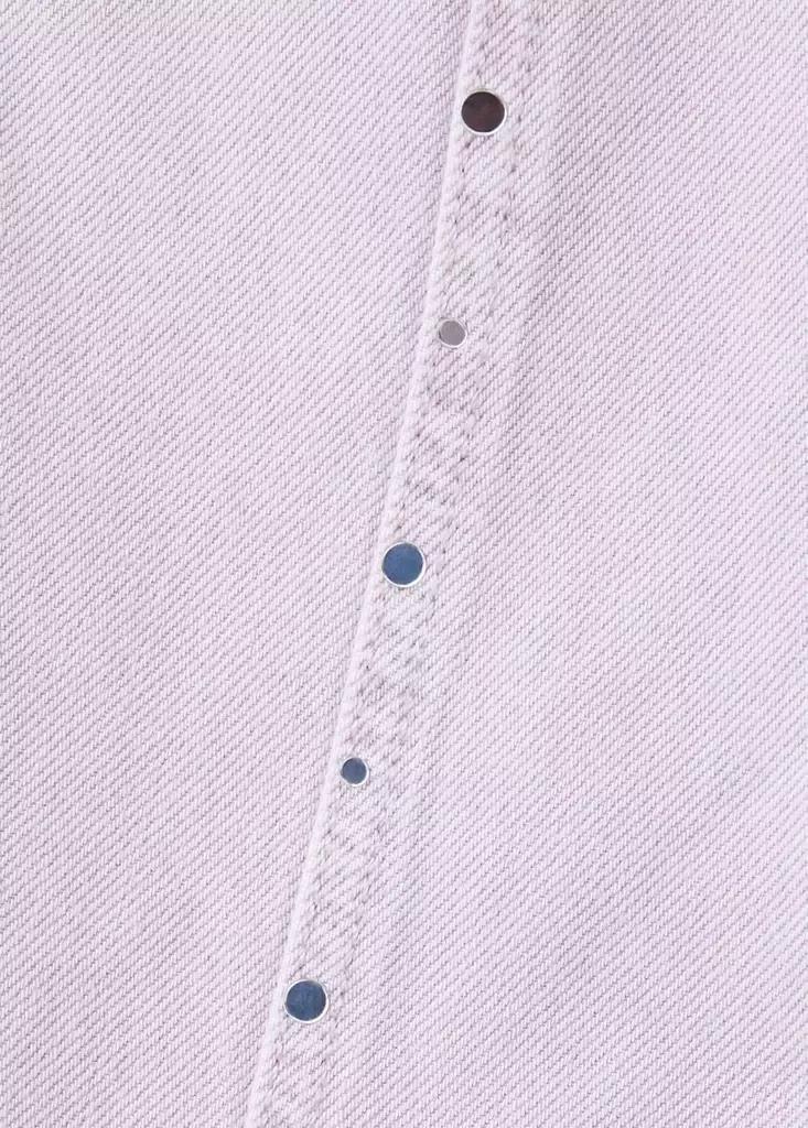 Purple Culotte Jeans With Studded Details, Kids Girls, Light-Pastel Purple, large image number 3