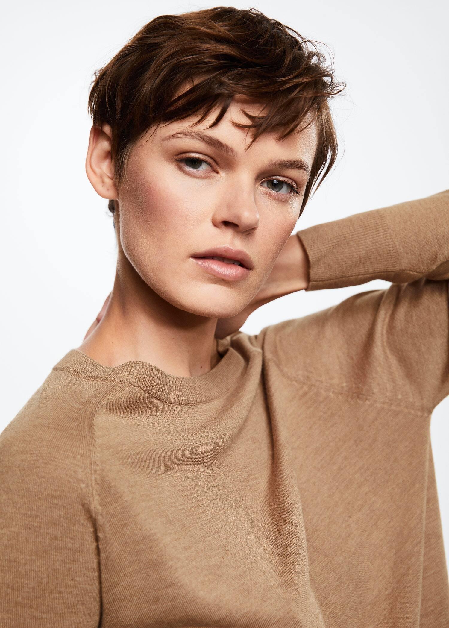 medium brown Fine-knit sweater, , large image number 2