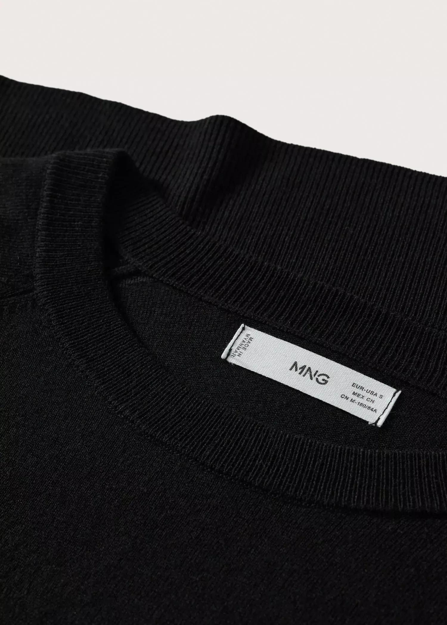 black Fine-knit sweater, , large image number 7