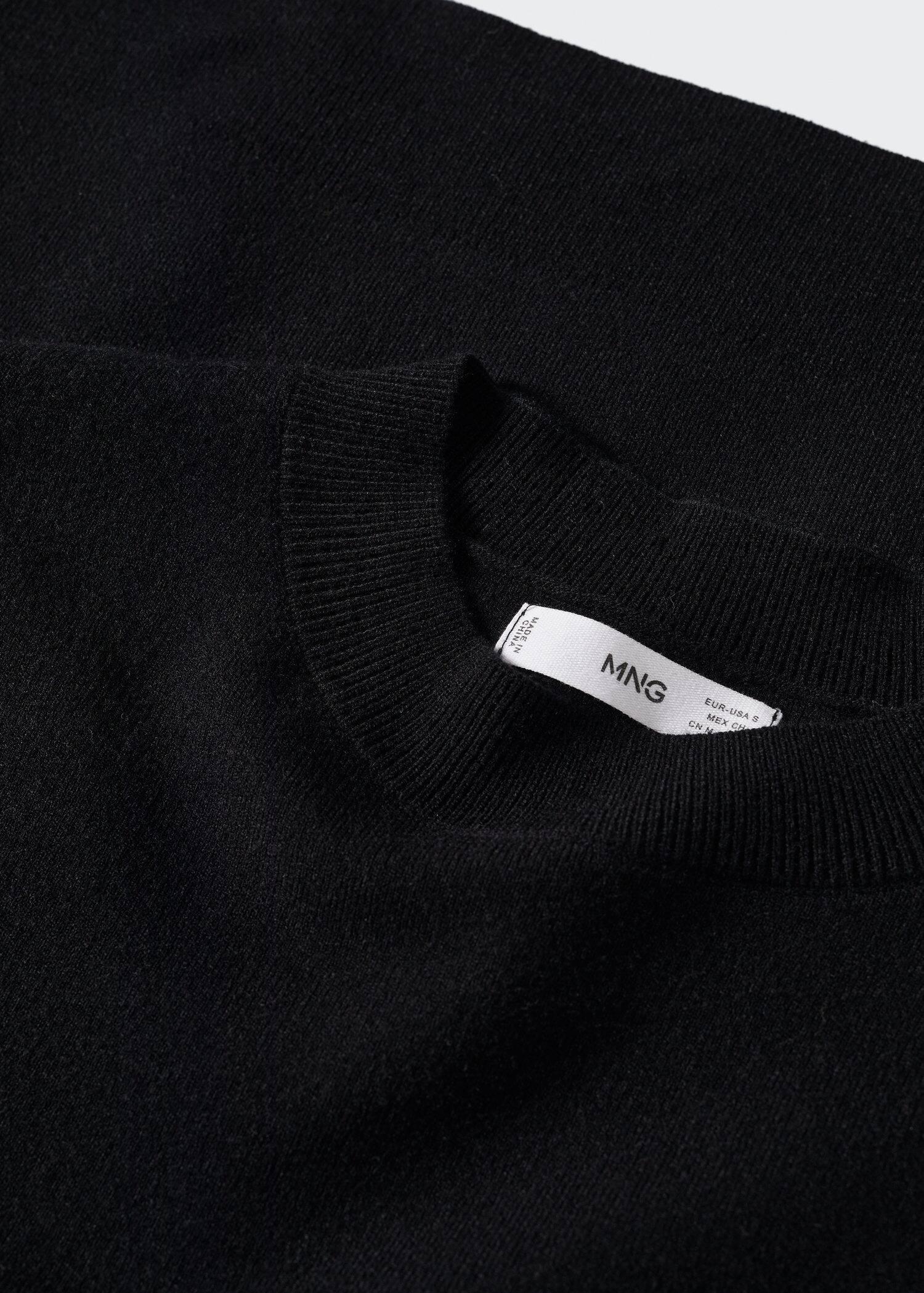 black Oversize knit sweater, , large image number 8