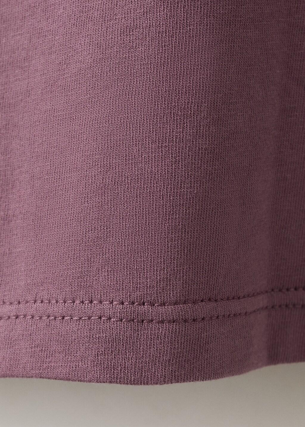 Red Cotton T-Shirt With Back Slit, Kids Girl, Dark Red, large image number 3