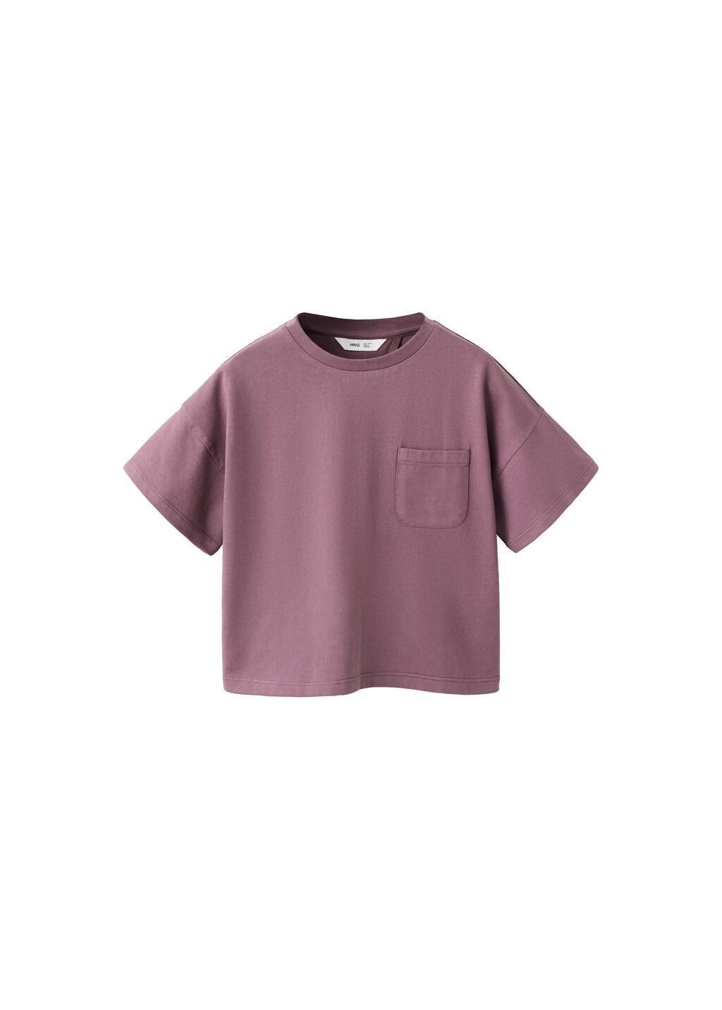 Red Cotton T-Shirt With Back Slit, Kids Girl, Dark Red, large image number 4