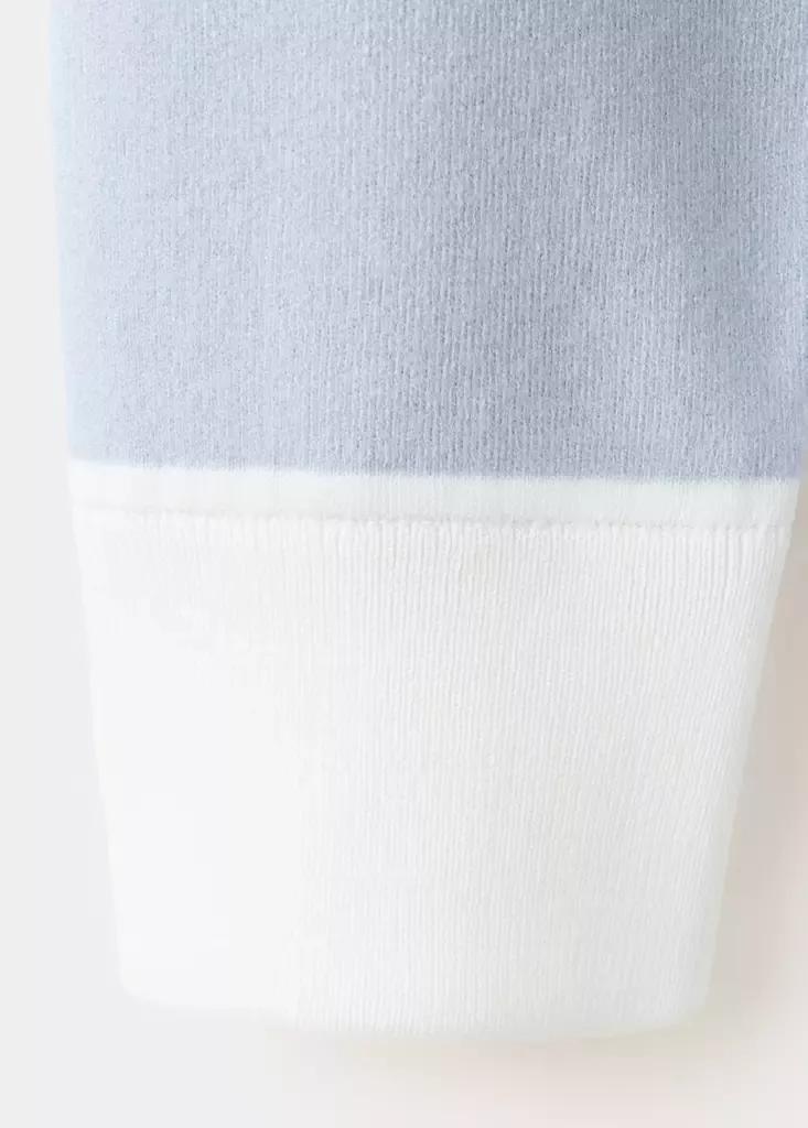 Blue Striped Polo Neck Sweater, Light-Pastel Blue, large image number 7