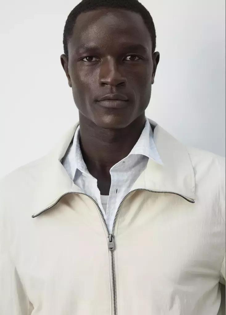 Beige Water-Repellent Jacket With Pockets, , large image number 3