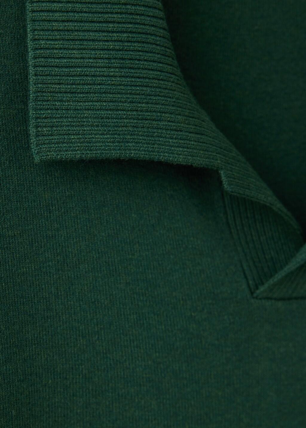 Bright Green Fine Knit Cotton Blend Polo, Bright Green, medium