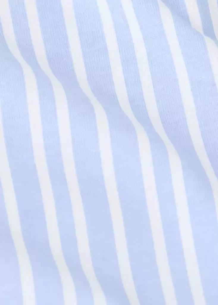 Blue Full Cotton Striped Pyjama Set, , large image number 3