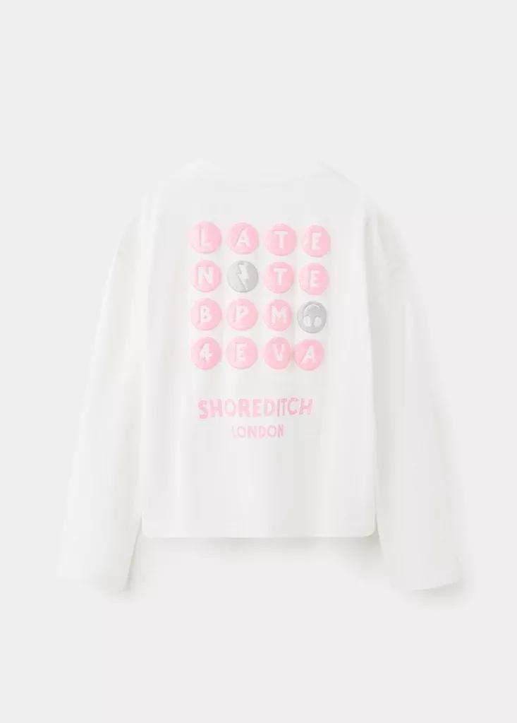 White Printed Cotton-Blend T-Shirt, , large image number 1