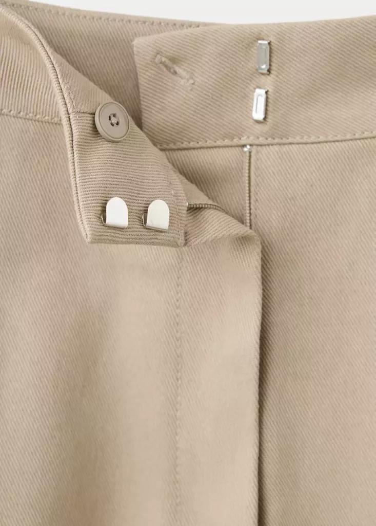 Brown Pleated Baggy Trousers, , large image number 6