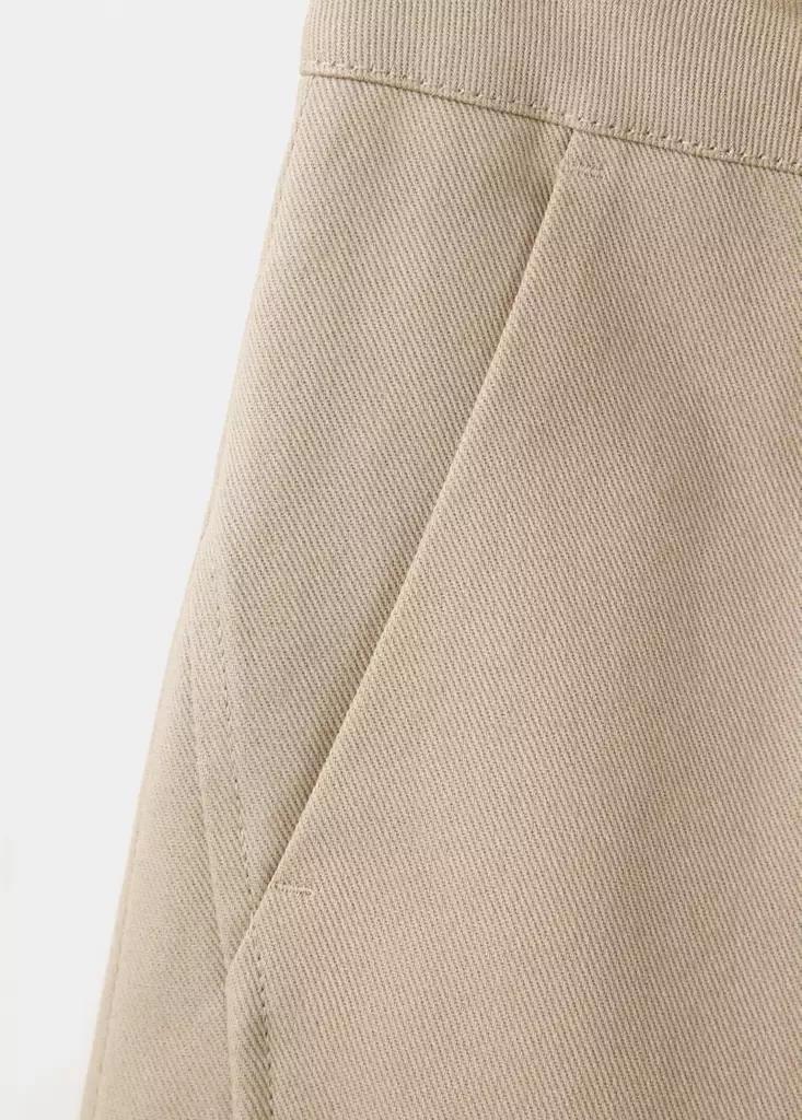 Brown Pleated Baggy Trousers, , large image number 7