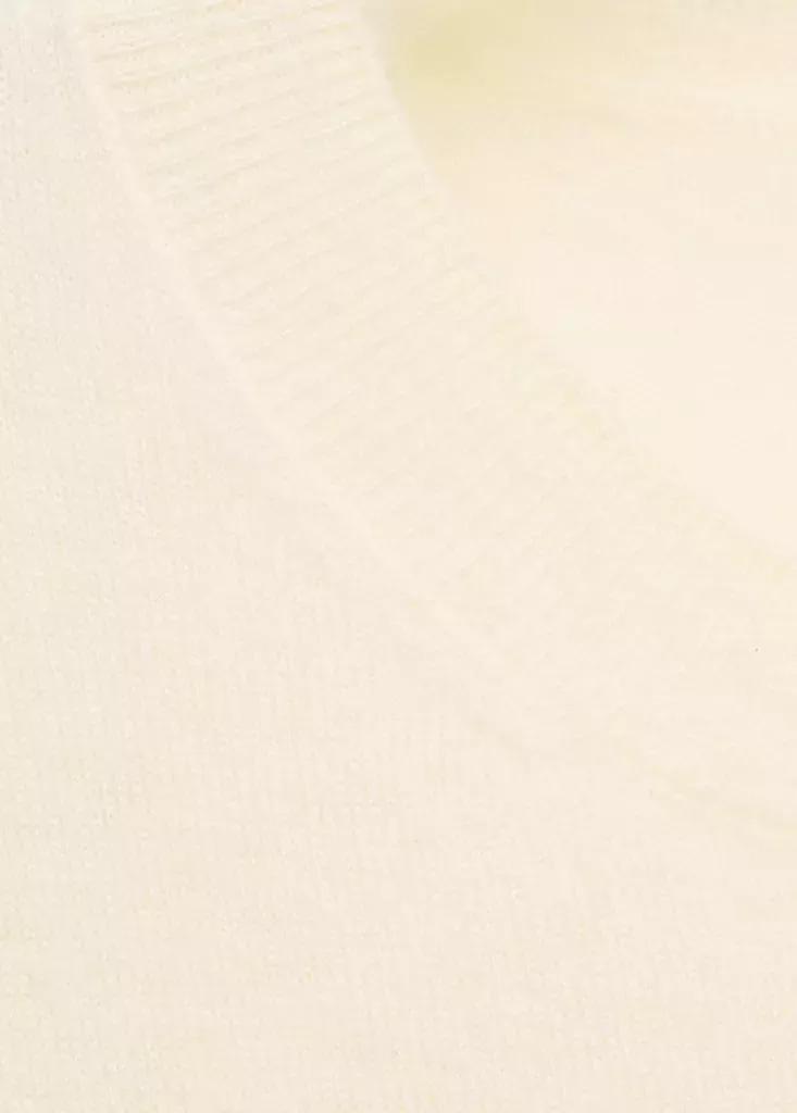 Yellow Wool Round-Neck Sweater, Yellow, large image number 5