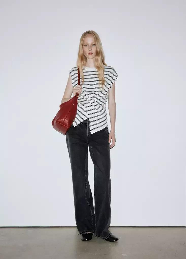 Black Straight Low-Waist Jeans, Open Grey, medium
