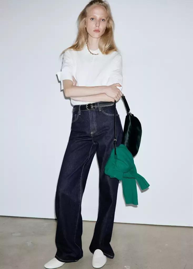 Blue Danila High-Waisted Wide Leg Jeans, Open Blue, large image number 0