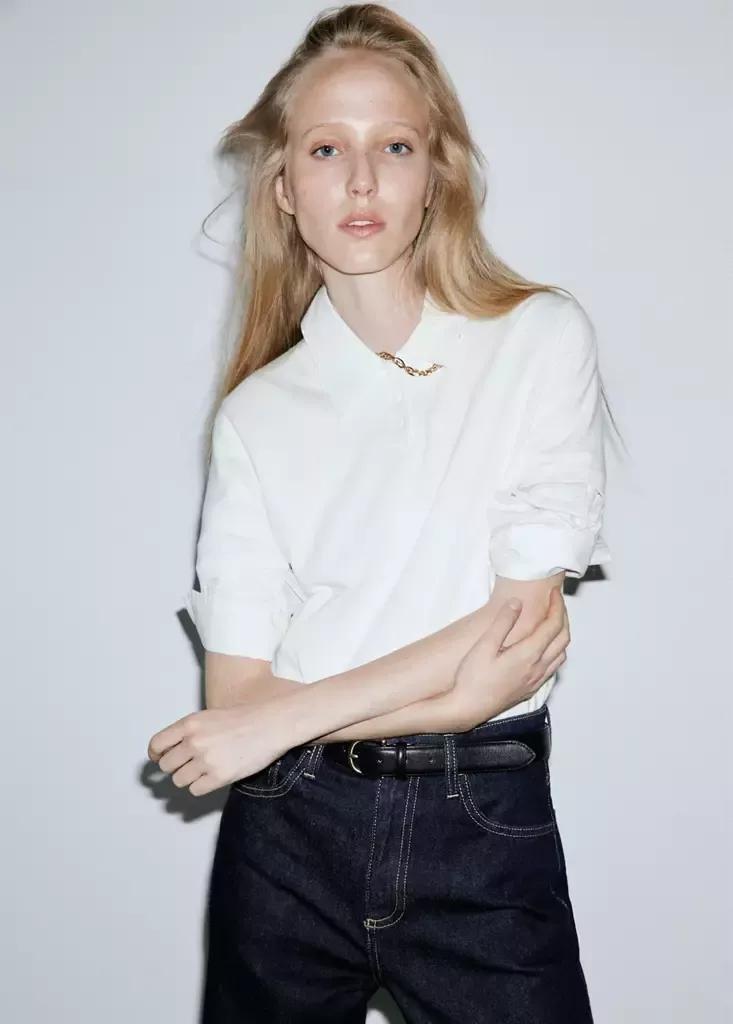 Blue Danila High-Waisted Wide Leg Jeans, Open Blue, large image number 5