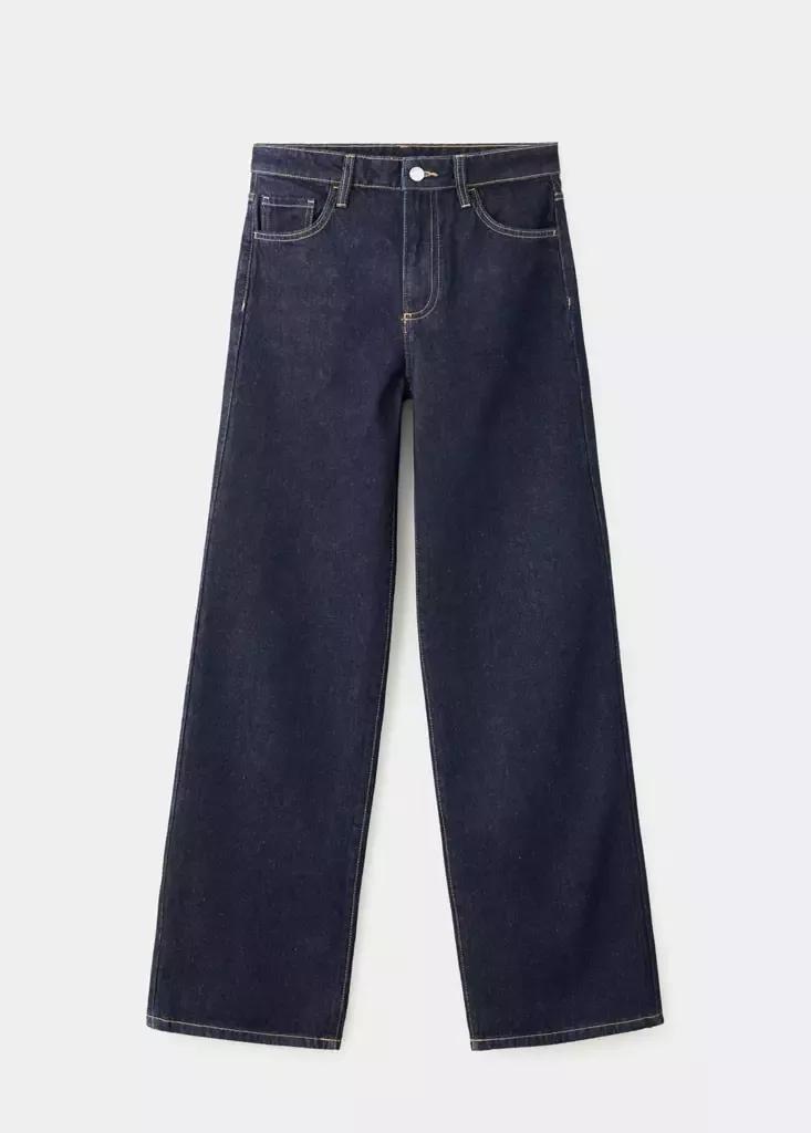 Blue Danila High-Waisted Wide Leg Jeans, Open Blue, large image number 6