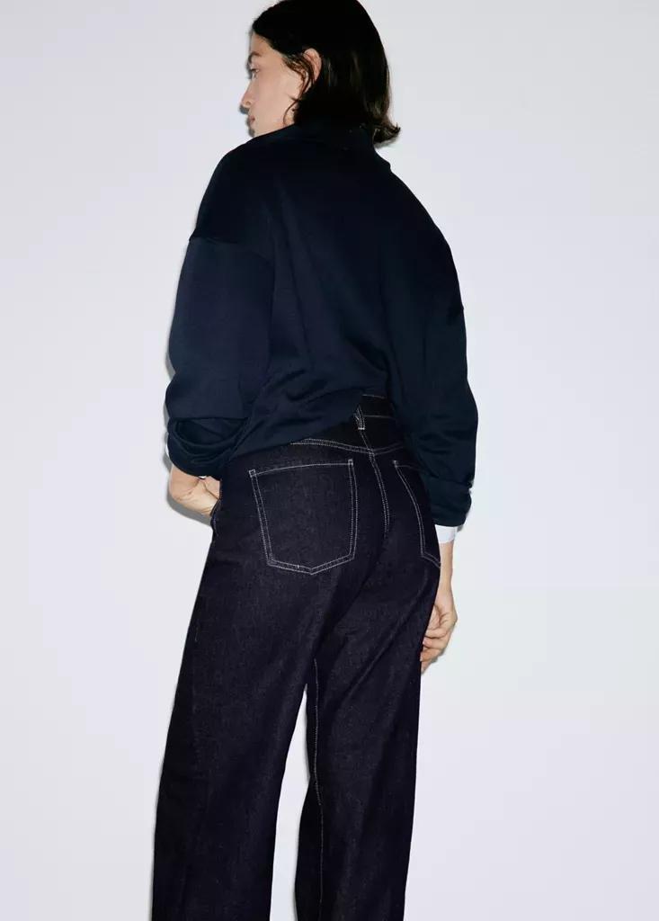Blue Danila High-Waisted Wide Leg Jeans, Open Blue, large image number 11