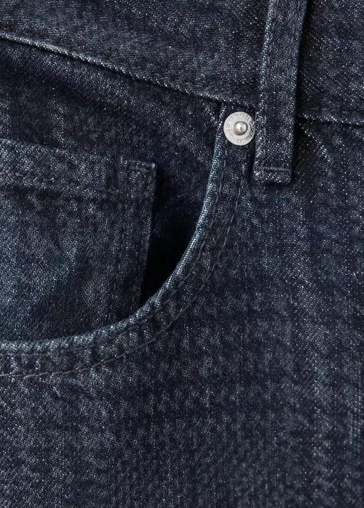 Blue Wide-Leg Checked Jeans, Open Blue, large image number 7