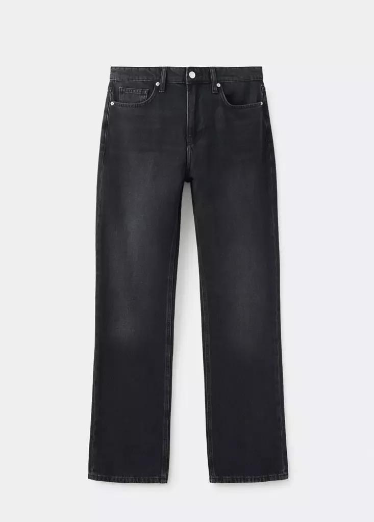 Grey Matilda High-Rise Straight Jeans, , large image number 4