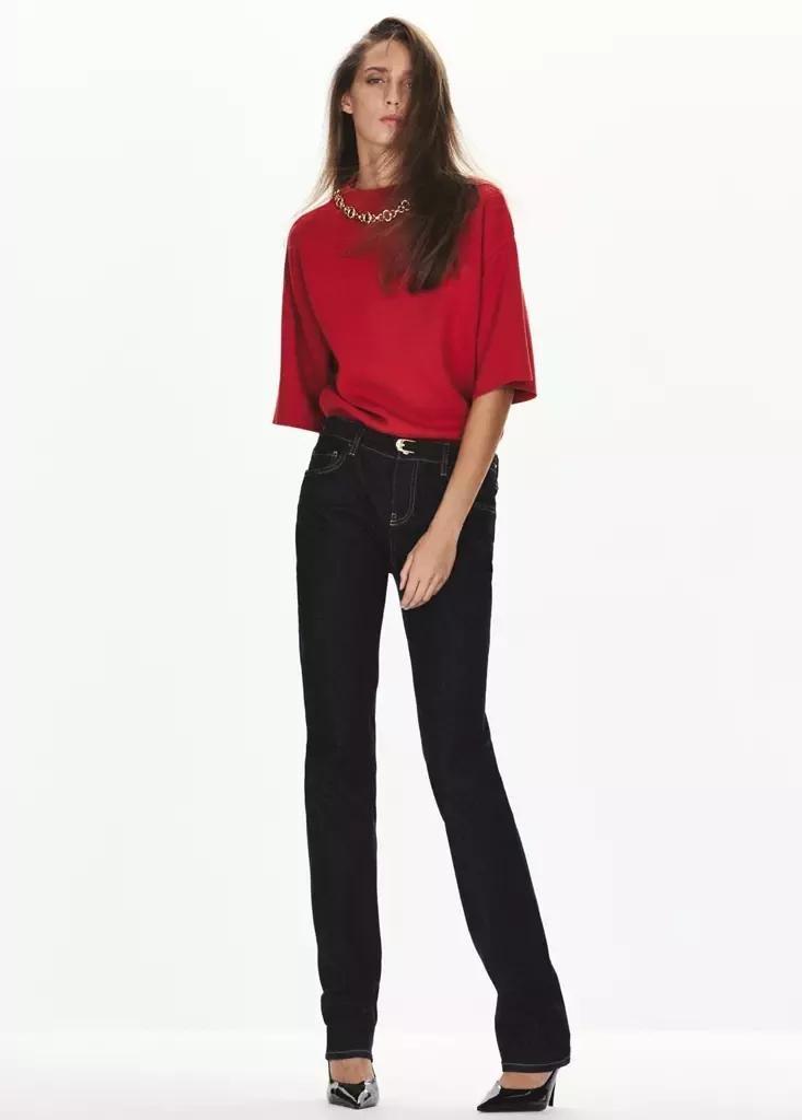 Bright Red Fine-Knit Roll-Neck Jumper, Bright Red, medium